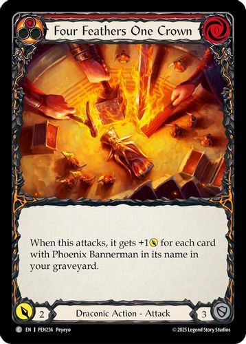 [FAB19 1st][PEN-256](C) Four Feathers One Crown (Red)