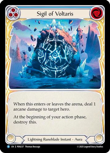 [FAB19 1st][PEN-237](R) Sigil Of Voltaris (Blue)