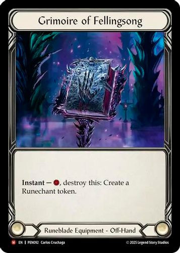 [FAB19 1st][PEN-092](M) Grimoire of Fellingsong