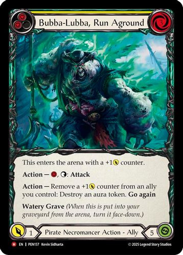 [FAB19 1st][PEN-157](M) Bubba Lubba Run Aground (Yellow)