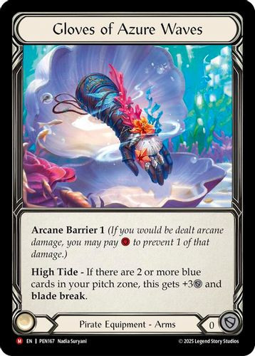 [FAB19 1st][PEN-167](M) Gloves Of Azure Waves