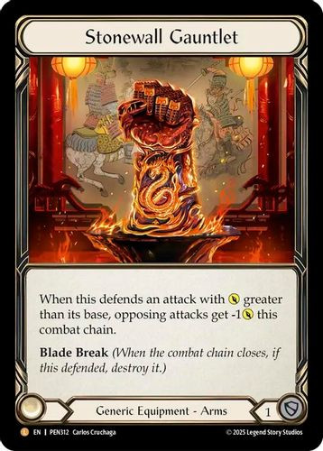 [FAB19 1st][PEN-312](L) Stonewall Gauntlet