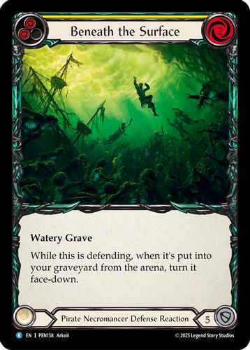 [FAB19 1st][PEN-158](R) Beneath The Surface (Yellow) (Rainbow Foil)