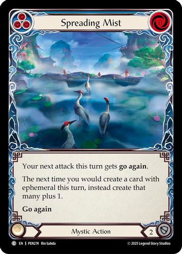 [FAB19 1st][PEN-274](C) Spreading Mist (Blue) (Rainbow Foil)