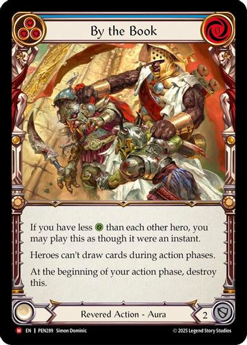 [FAB19 1st][PEN-289](M) By The Book (Blue) (Rainbow Foil)