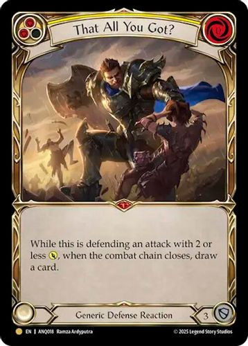 [FAB 1st][ANQ-018](GD) That All You Got (Yellow) (Cold Foil)