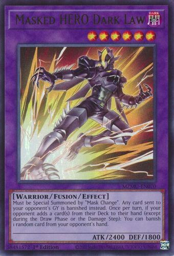 [MZMU-EN070] Masked HERO Dark Law (Ultra Rare)<1st>