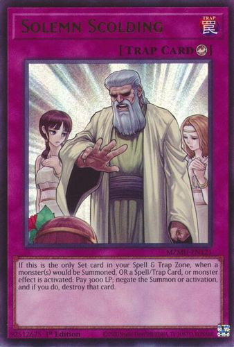 [MZMU-EN121] Solemn Scolding (Ultra Rare)<1st>