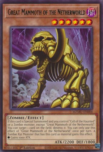 [MZMU-EN004] Great Mammoth of the Netherworld (Rare)<1st>