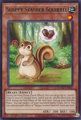 [MZMU-EN036] Sloppy Stasher Squirrel (Rare)<1st>
