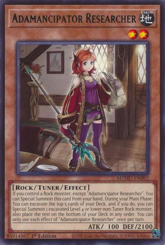 [MZMU-EN092] Adamancipator Researcher (Rare)<1st>