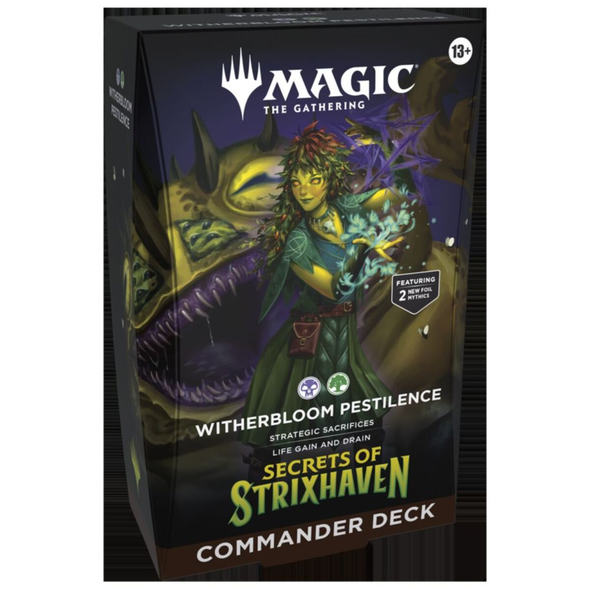 MTG Secrets of Strixhaven Commander Deck (Witherbloom Pestilence Black-Green)