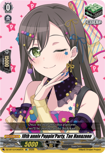 [DZ-BT12/EX02EN](EX) 10th anniv Poppin'Party, Tae Hanazono