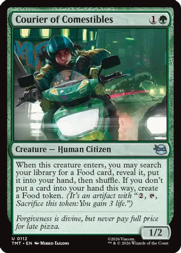 [TMT-0112](U) Courier of Comestibles