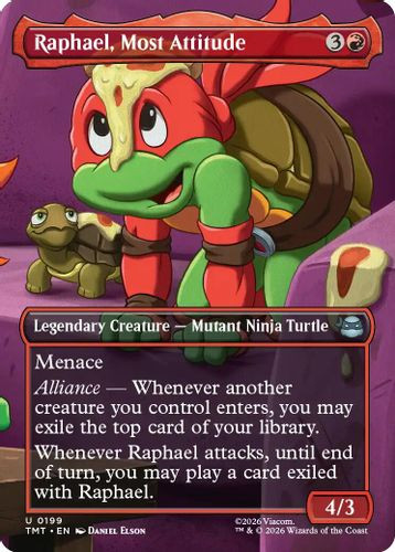 [TMT-0199](U) Raphael, Most Attitude (Borderless) (Foil)