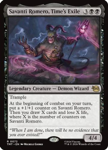 [TMT-0072](R) Savanti Romero, Time's Exile (Foil)