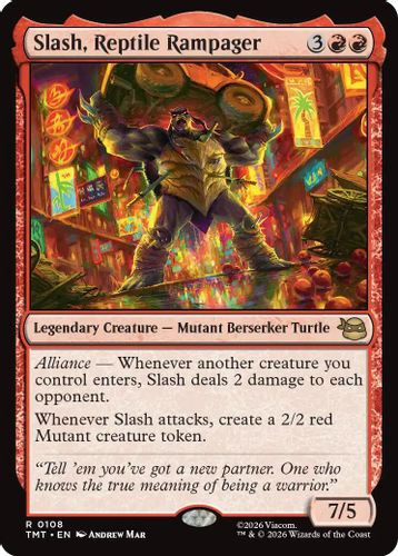 [TMT-0108](R) Slash, Reptile Rampager (Foil)