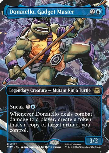 [TMT-0212](R) Donatello, Gadget Master (Borderless) (Foil)