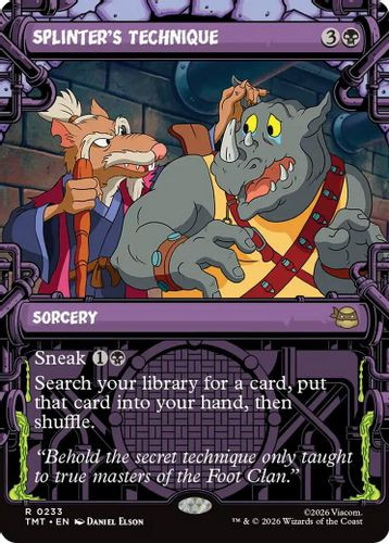 [TMT-0233](R) Splinter's Technique (Showcase) (Foil)