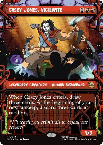 [TMT-0235](R) Casey Jones, Vigilante (Showcase) (Foil)