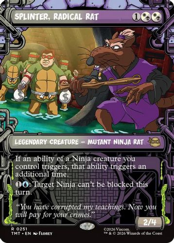 [TMT-0251](R) Splinter, Radical Rat (Showcase) (Foil)
