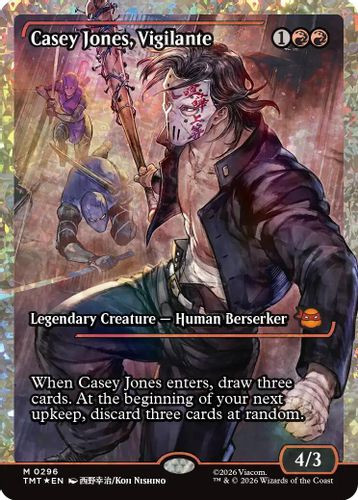 [TMT-0296](M) Casey Jones, Vigilante (Showcase) (Fracture Foil)