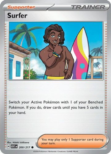 |ME02A|[ASC-200/217](C) Surfer {Reverse Holo}