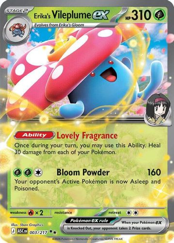 |ME02A|[ASC-003/217](RR) Erika's Vileplume ex {Holo}