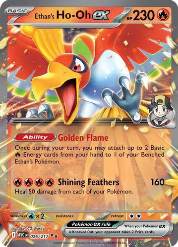 |ME02A|[ASC-026/217](RR) Ethan's Ho-Oh ex {Holo}