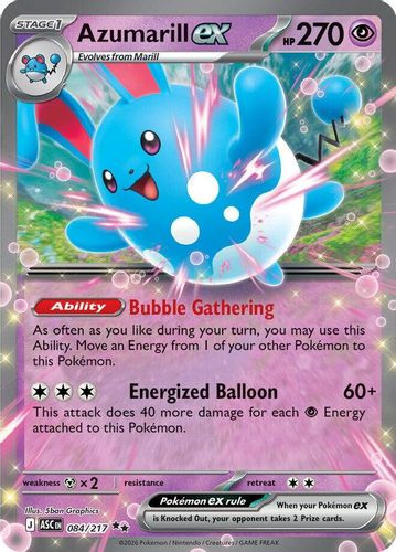 |ME02A|[ASC-084/217](RR) Azumarill ex {Holo}