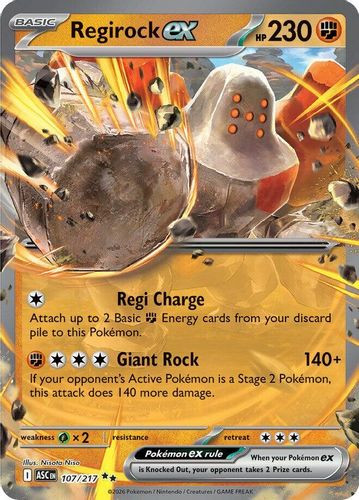 |ME02A|[ASC-107/217](RR) Regirock ex {Holo}