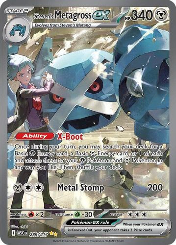 |ME02A|[ASC-289/217](GRR) Steven's Metagross ex {Holo}