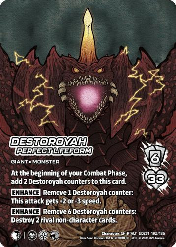 [GDZ01-192/186](CH-R-ALT) Destoroyah, Perfect Lifeform (Alternate Art) (Foil)
