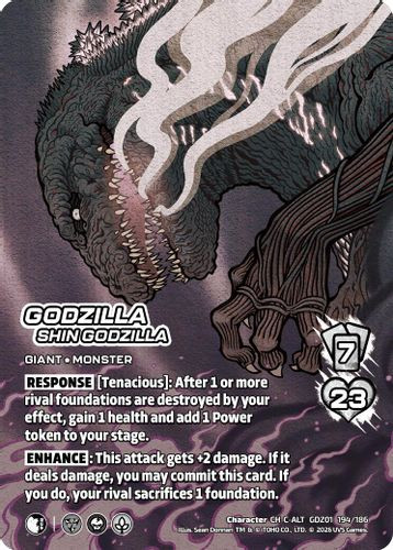 [GDZ01-194/186](CH-C-ALT) Godzilla, Shin Godzilla (Alternate Art) (Foil)