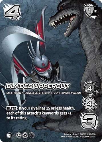 [GDZ01-209/186](UR-ALT) Bladed Uppercut (Alternate Art) (Foil)