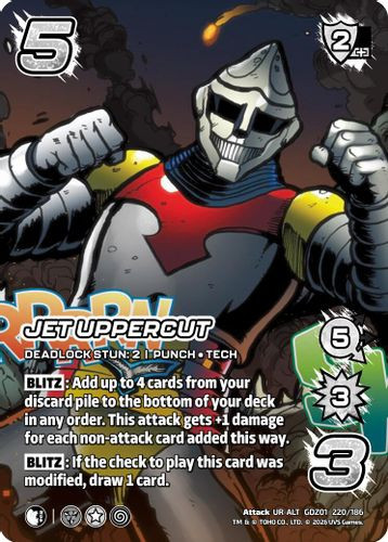 [GDZ01-220/186](UR-ALT) Jet Uppercut (Alternate Art) (Foil)