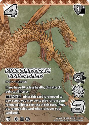 [GDZ01-221/186](SR-ALT) King Ghidorah Unleashed (Alternate Art) (Foil)