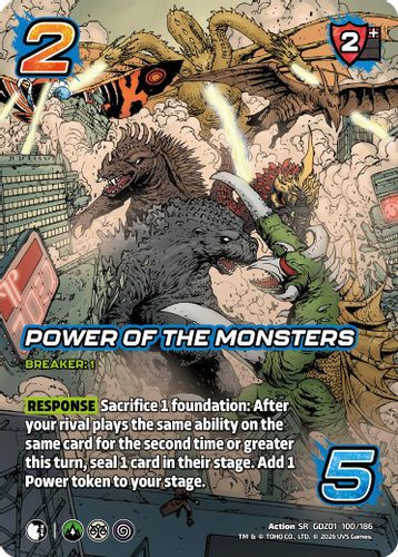 [GDZ01-100/186](SR) Power of the Monsters (Foil)