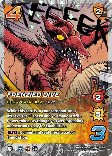 [GDZ01-123/186](UR) Frenzied Dive (Foil)