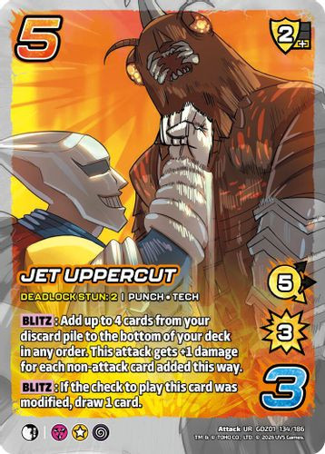 [GDZ01-134/186](UR) Jet Uppercut (Foil)