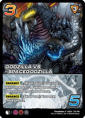 [GDZ01-176/186](R) Godzilla vs SpaceGodzilla (Foil)