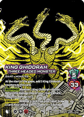[GDZ01-011/186](CH-R) King Ghidorah, Three-Headed Monster