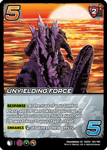 [GDZ01-184/186](UC) Unyielding Force