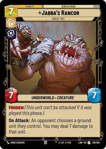 [07-LAW-EN-0216](U) Jabba's Rancor - Snack Time!