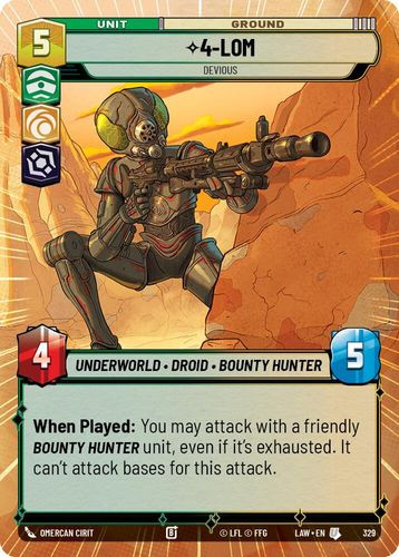 [07-LAW-EN-0329](U) 4-LOM - Devious (Hyperspace)