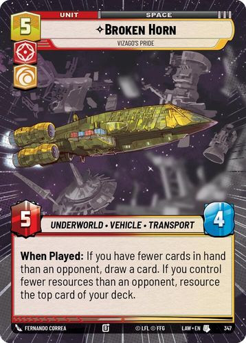 [07-LAW-EN-0347](U) Broken Horn - Vizago's Pride (Hyperspace)