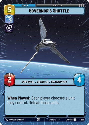 [07-LAW-EN-0363](U) Governor's Shuttle (Hyperspace)