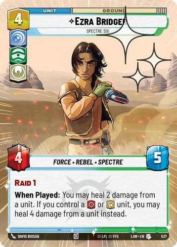 [07-LAW-EN-0537](U) Ezra Bridger - Spectre Six (Hyperspace) (Foil)