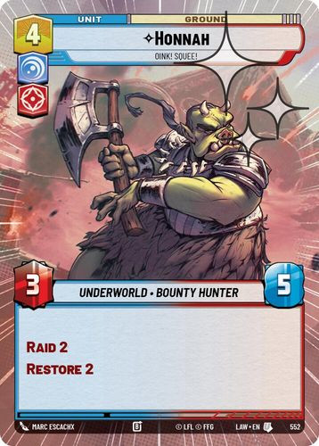 [07-LAW-EN-0552](U) Honnah - Oink! Squee! (Hyperspace) (Foil)