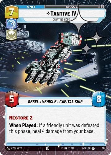 [07-LAW-EN-0611](U) Tantive IV - Carrying Hope (Hyperspace) (Foil)